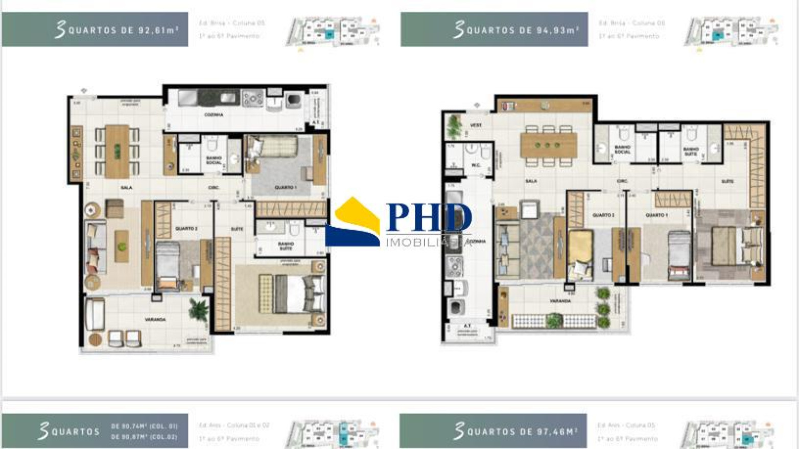 Apartamento 2 Quartos 90m² 